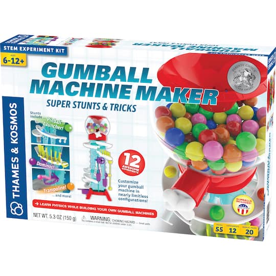 Thames &#x26; Kosmos Gumball Machine Maker Super Stunts &#x26; Tricks Kit